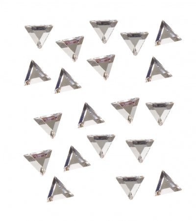 Strass Triangle Argent x20 Ref 148040