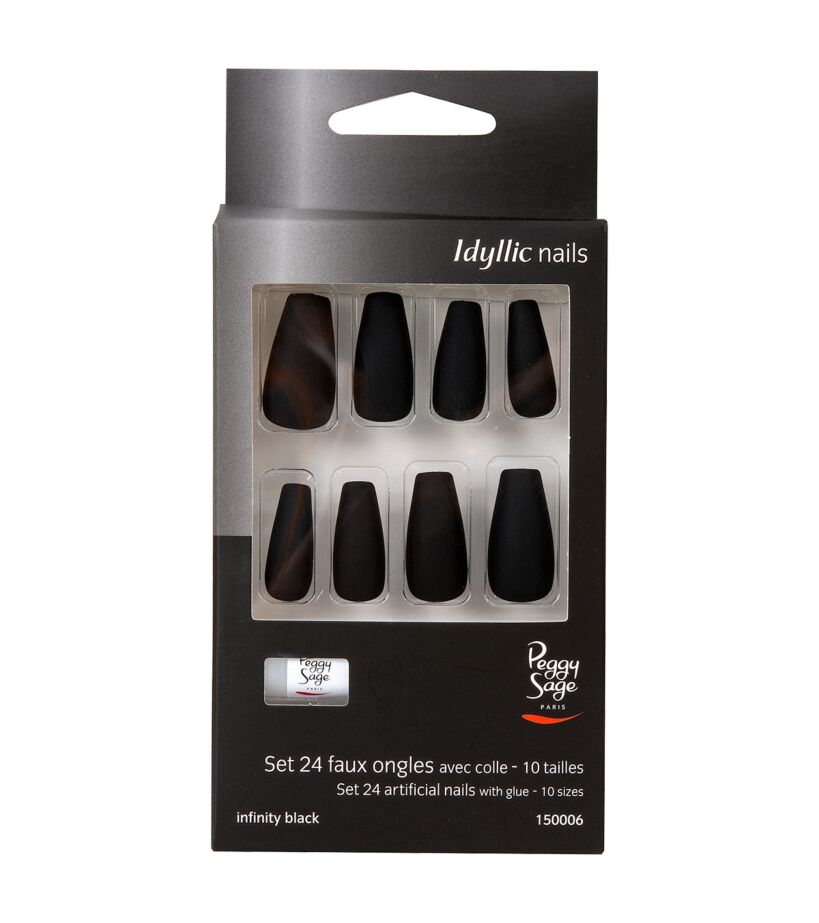 Lot de 24 ongles adhésifs Idyllic Nails Réf150006