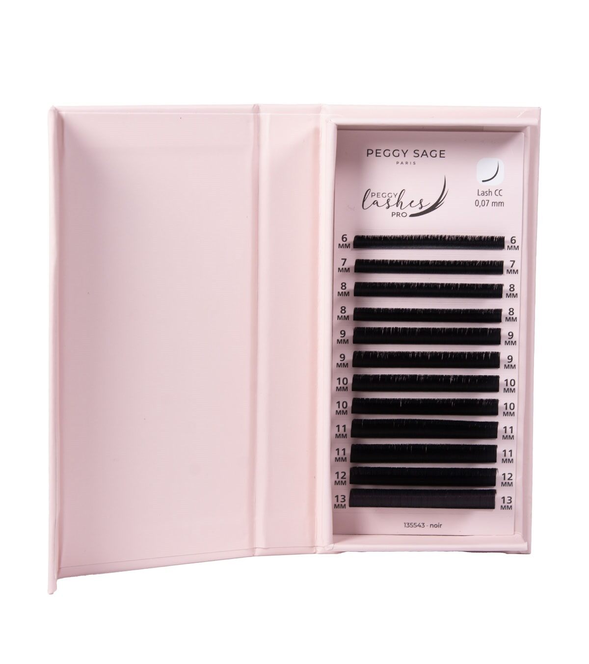 NEW PEGGY LASHES PRO Russische Volume Easy Fans - CC - 0,07 mm - 6 à 13 mm ref 135543