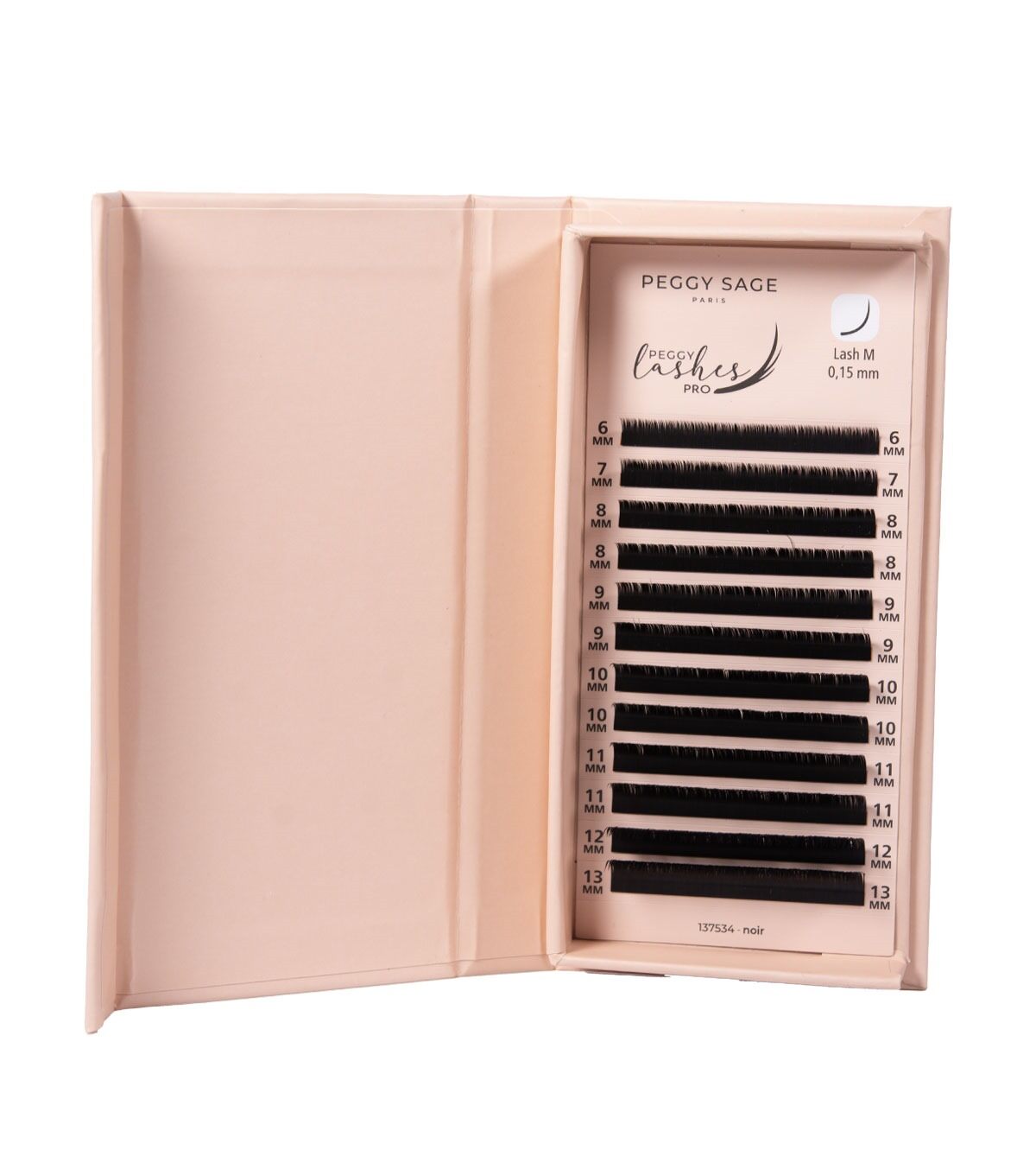 NEW PEGGY LASHES PRO 'Ellipse Flat' - M - 0,15 mm - 6 à 13 mm ref 137534