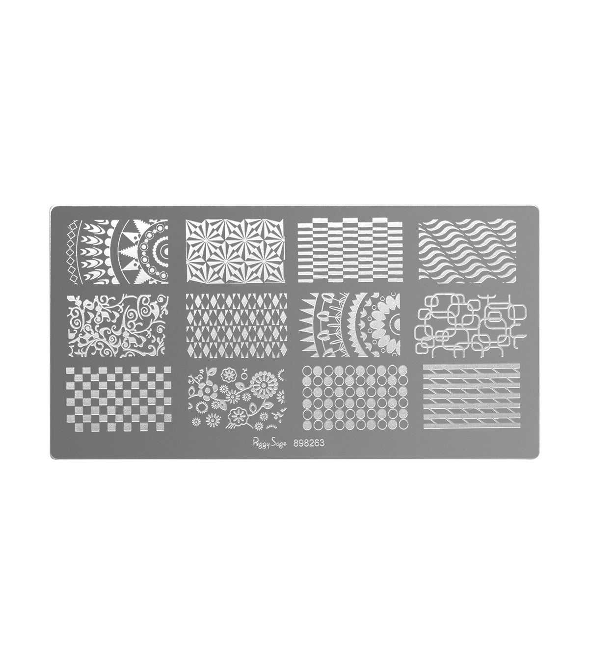 Stempelplaat Nail art 3 - Ref 898263