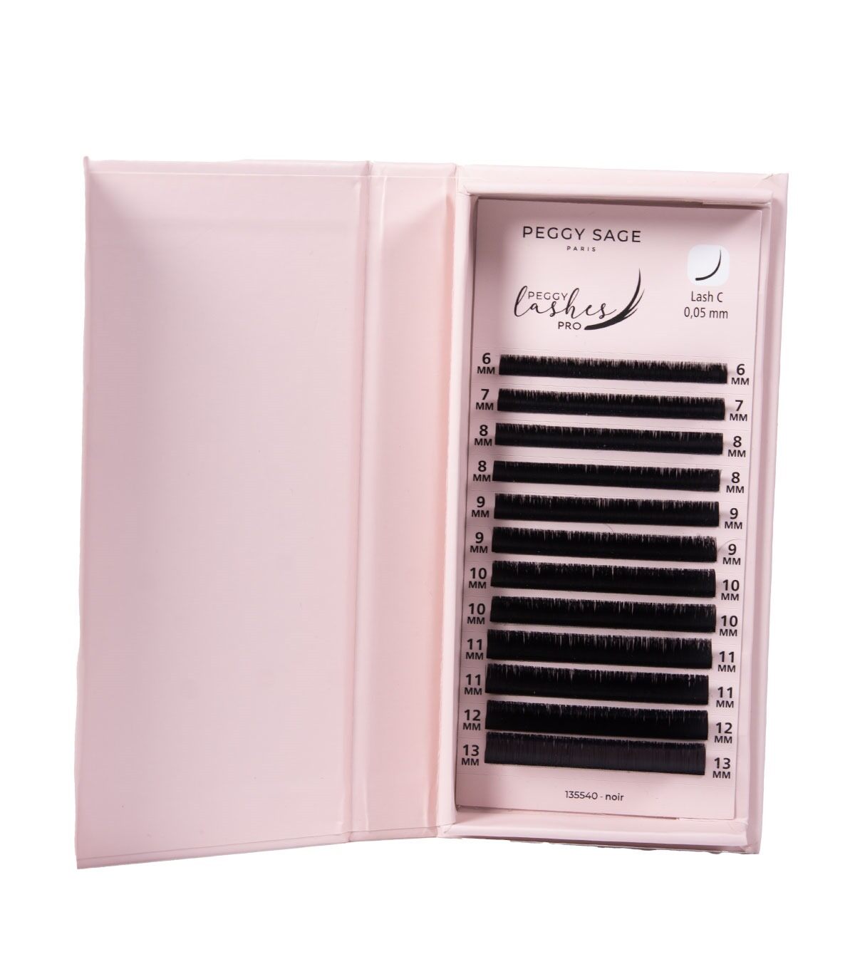 NEW PEGGY LASHES PRO Russische Volume Easy Fans - C - 0,05 mm - 6 à 13 mm ref 135540