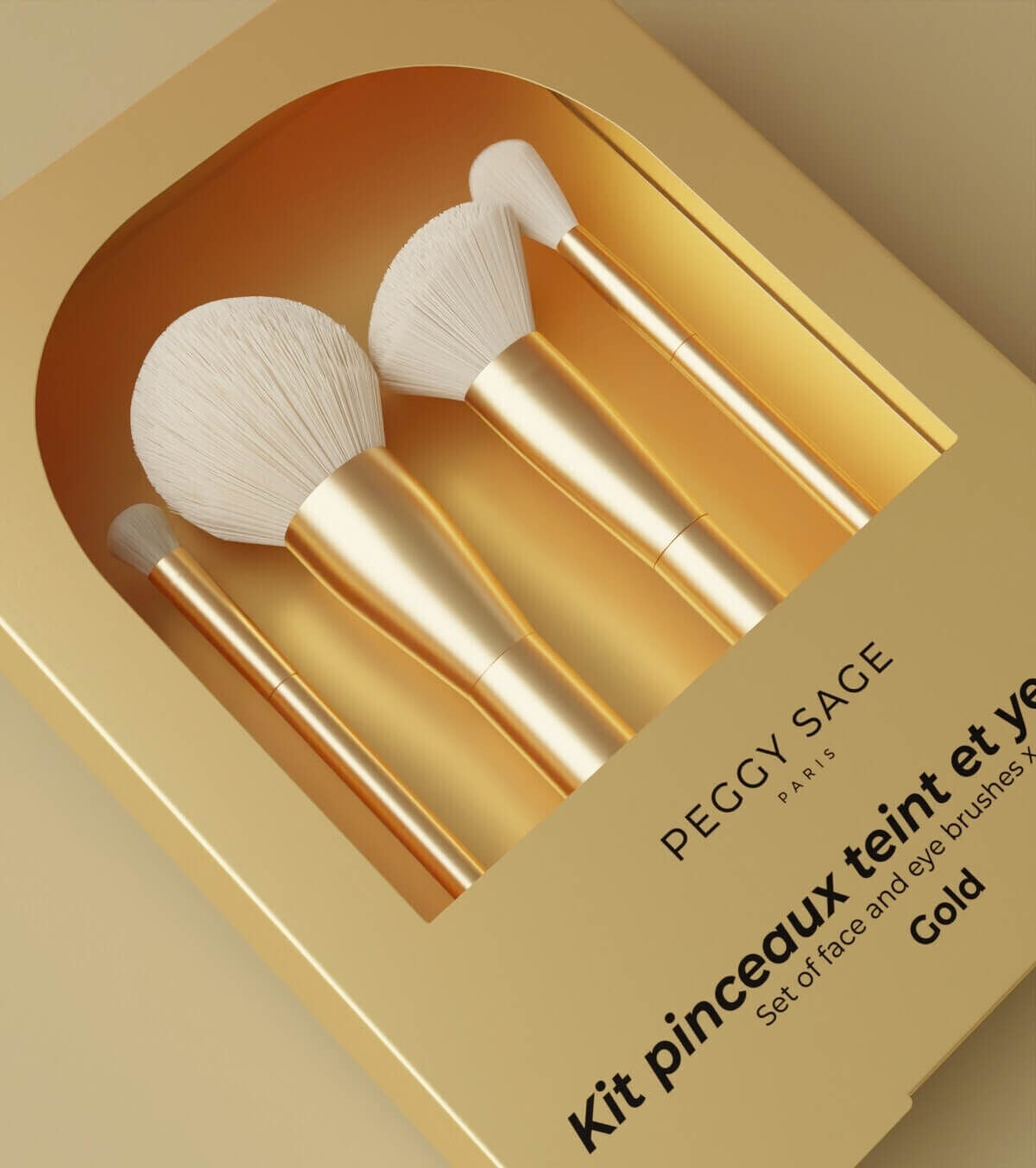 NEW Penseelset voor gezicht en ogen x4 - gold ref 135518