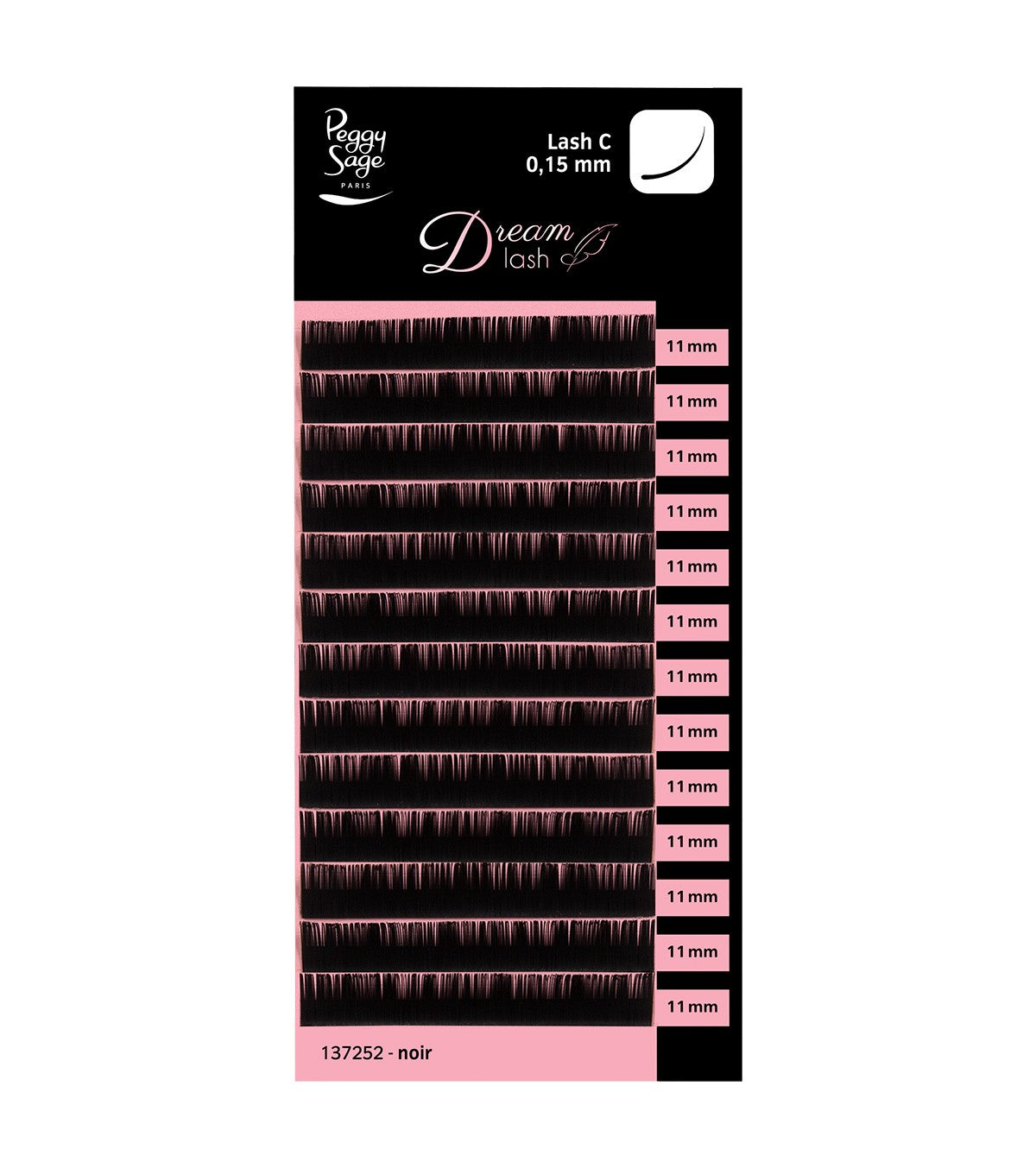 Eyelash Extensions - ONE BY ONE - Curl C Ref 137252