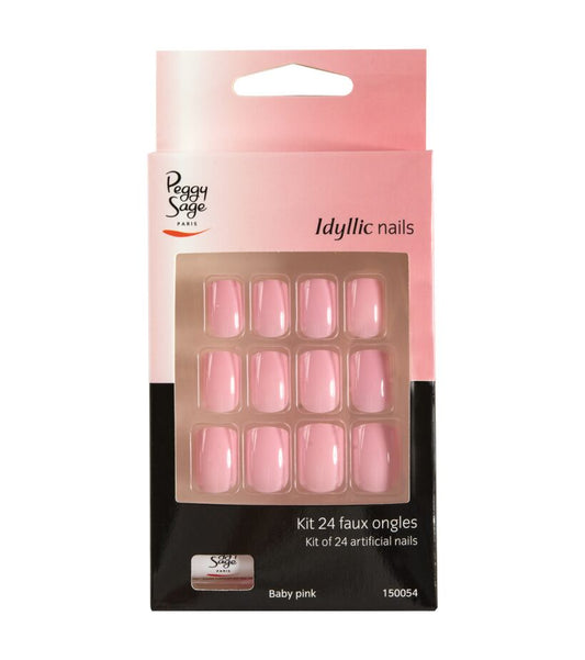 Set van 24 plaknagels Baby Pink Ref 150054