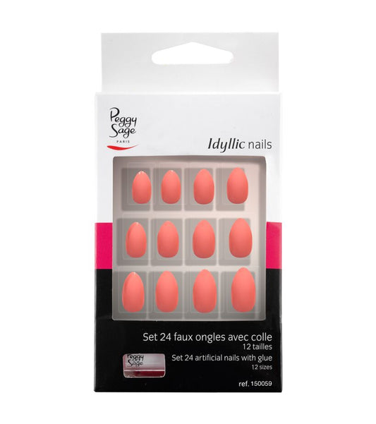 Set van 24 plaknagels Pink Stiletto Ref 150059