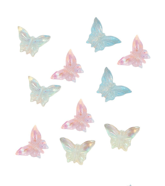 ONE SHOT Butterfly Charms x10  Aurora ref 148107