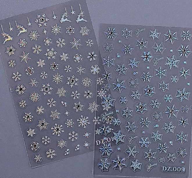 Stickers Sneeuwvlok Holo x2