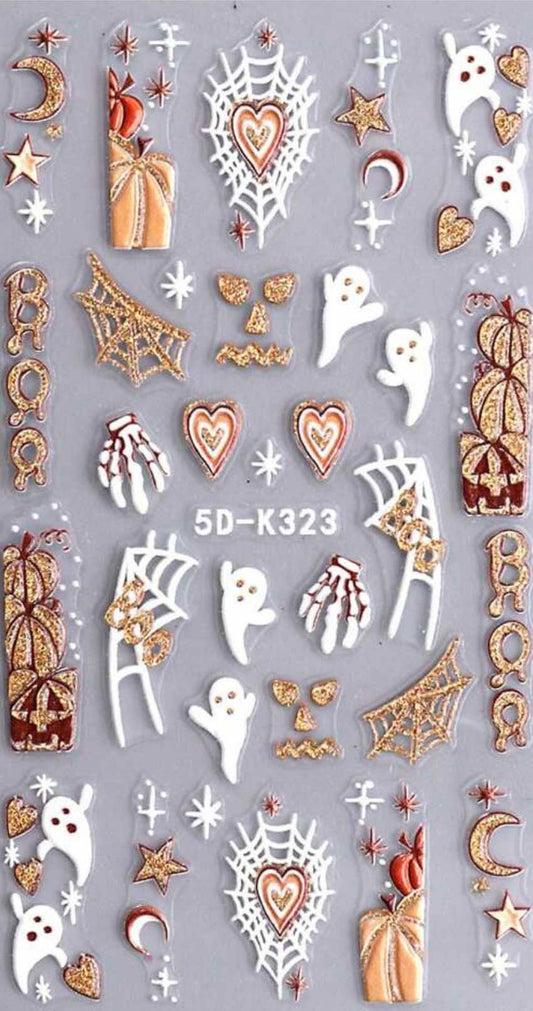 5D nail art stickers halloween