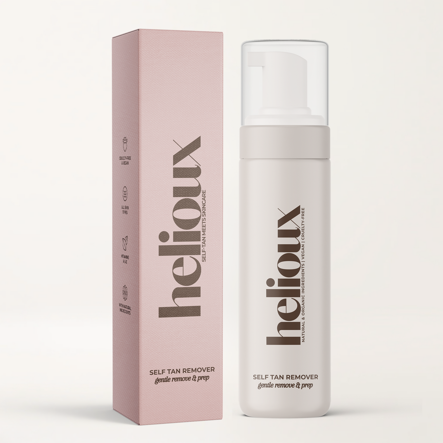 Helioux 2 IN 1 PRIMER & SELF TAN REMOVER