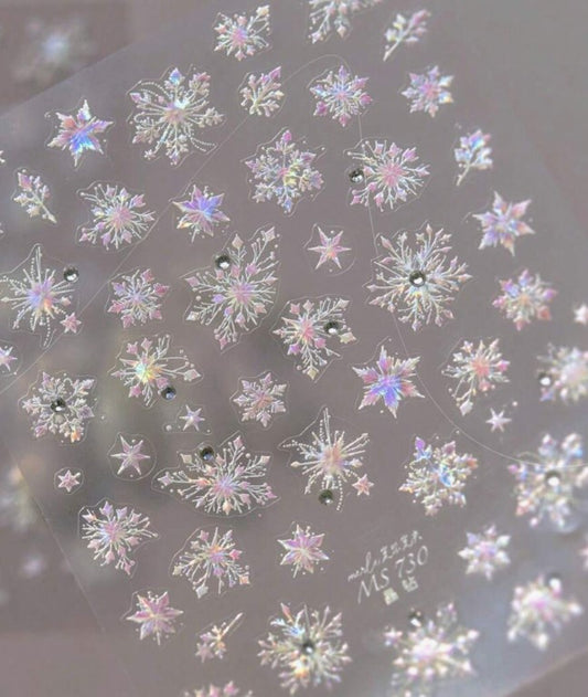 Stickers Sneeuwvlok Metallic