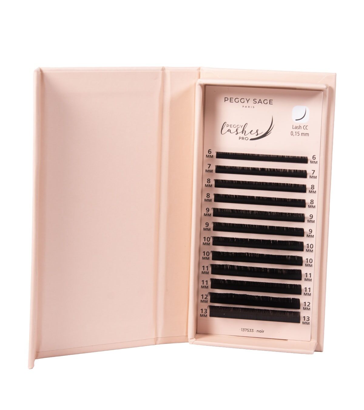 NEW PEGGY LASHES PRO 'Ellipse Flat' - CC - 0,15 mm - 6 à 13 mm ref 137533