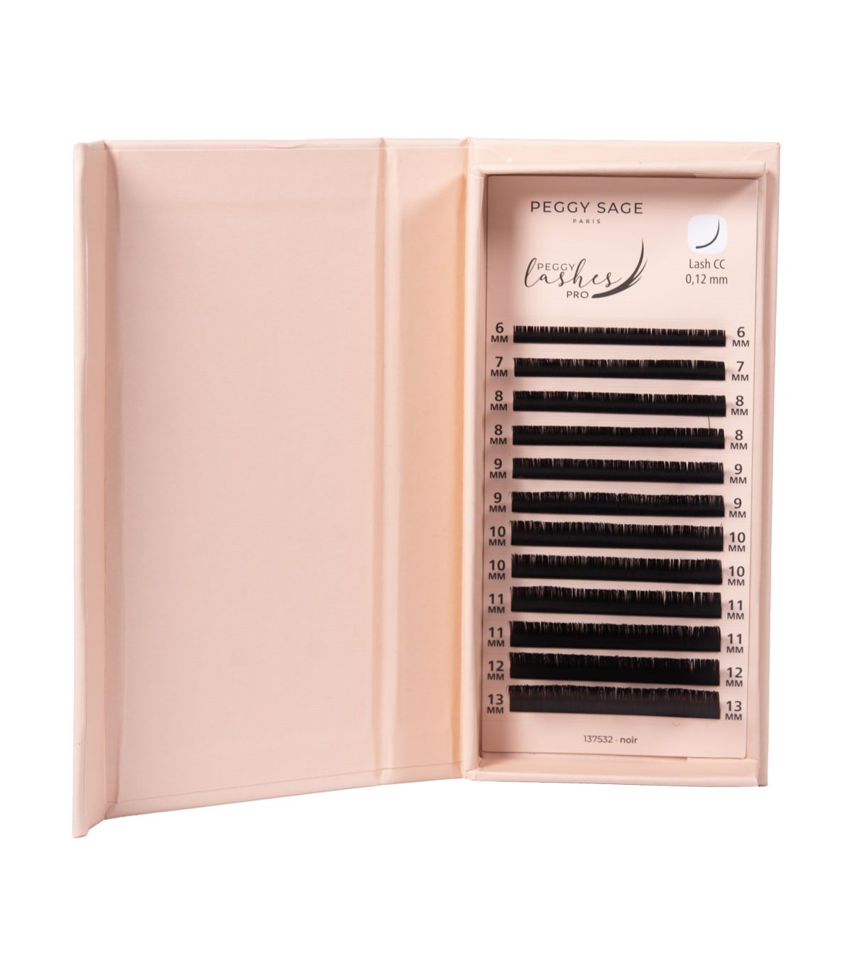 NEW PEGGY LASHES PRO 'Ellipse Flat' - CC - 0,12 mm - 6 à 13 mm ref 137532