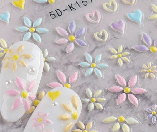 Stickers 5D bloemen